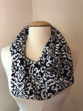 Load image into Gallery viewer, 5 - Minky Scarf- Damask - Infinity