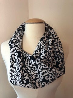 5 - Minky Scarf- Damask - Infinity