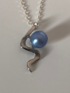 1.3 - Pearl Pendant - S Style - Blue Akoya Pearl