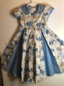 3 - Dress - Children Size - Twirls - Blue