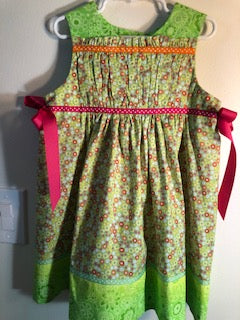 3- Dress - Children Size- Spring Charm - Green