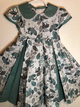 Load image into Gallery viewer, 3 - Dress -Children Size - Green Twirls