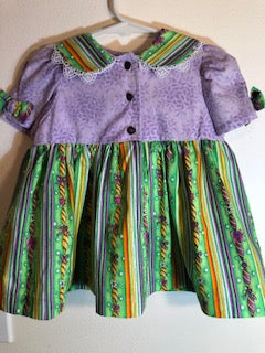 2 - Dress - Baby - Green and Purple Surprise