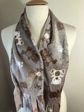 Load image into Gallery viewer, 5 - Minky Scarf - Bear - Kids Size - 48 inches