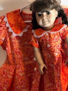 3 - Dress - Children Size - Twirls - Orange