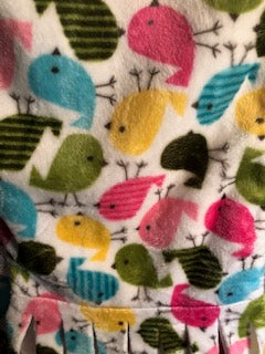 5 - Minky Scarf - Birds