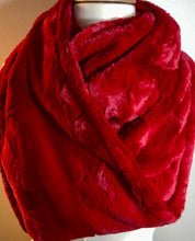 Load image into Gallery viewer, 5 - Minky Scarf- Cardinal Hide - Infinity