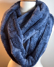 Load image into Gallery viewer, 5 - Minky Scarf- Heather Chambray - Infinity