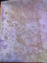 Load image into Gallery viewer, Silk Scarf - Water Marbling - Pastels Stones